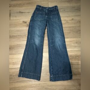 Victoria Beckham Dark Blue Flare Jeans